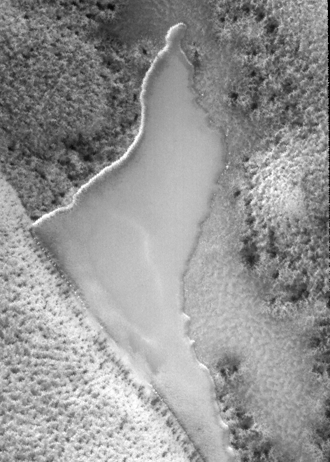 Bild 3: Zeigt dieses Bild einen See auf dem Mars? Ausschnitt aus dem Bildstreifen auf: http://asimov.msss.com/moc_gallery/m07_m12/maps/M09/M0901354.gif Abgerufen am 29.08.2017) durch Roland M. Horn