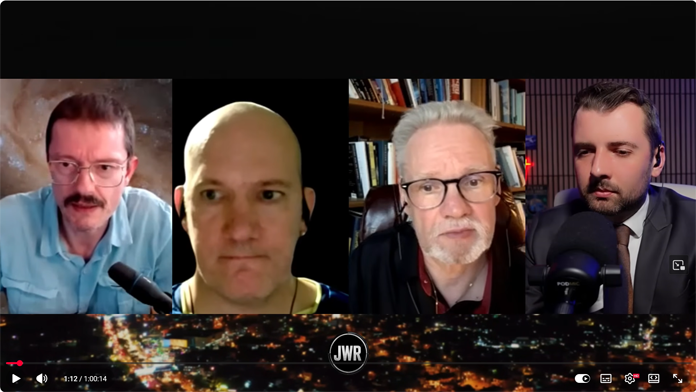 Roland M. Horn neben Kurt Schmitz und Thorsten Läsker zum Thema „Atlantis war real“ zu Gast im JWR-Podcast