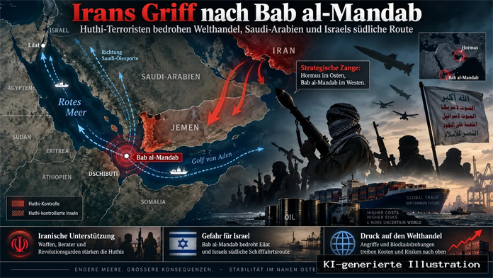 Irans Griff nach Bab al-Mandab: Huthis wollen Welthandel erpressen und Israel stärker bedrohen