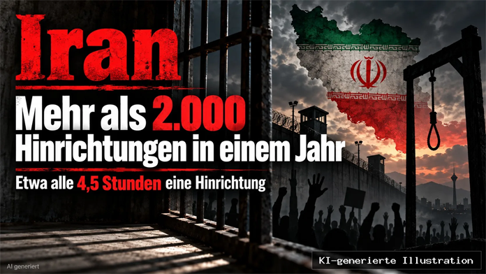 Irans Hinrichtungswelle erreicht erschreckendes Ausmaß: Mehr als 2.000 Tote in einem Jahr