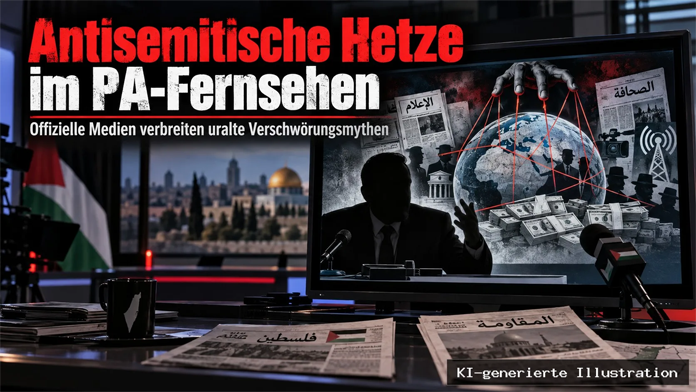 Juden kontrollieren die Welt: Offenes antisemitisches Gift im palästinensischen Staatsfernsehen Juden kontrollieren die Welt: Offenes antisemitisches Gift im palästinensischen Staatsfernsehen