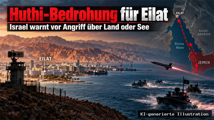 Israel warnt vor Huthi-Angriff auf Eilat: Terroristen könnten über Land oder See kommen Israel warnt vor Huthi-Angriff auf Eilat: Terroristen könnten über Land oder See kommen