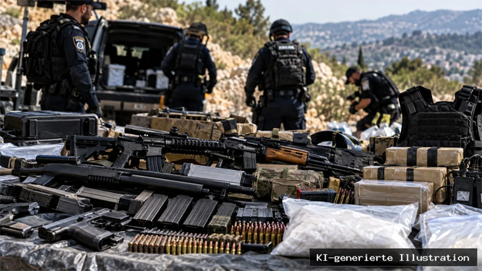 Waffenlager der Mafia entdeckt: Israelische Polizei findet militärischen Sprengstoff und Kokain